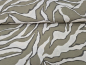 Preview: Viscose Nylon weiss/khaki Zebra gestreift
